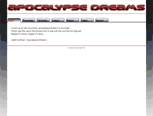 Tablet Screenshot of apocalypsedreams.co.uk